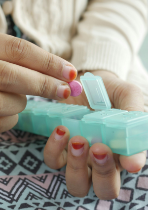 Young Woman Putting Pills Into Box Care Workers Exploitation Thumbnail