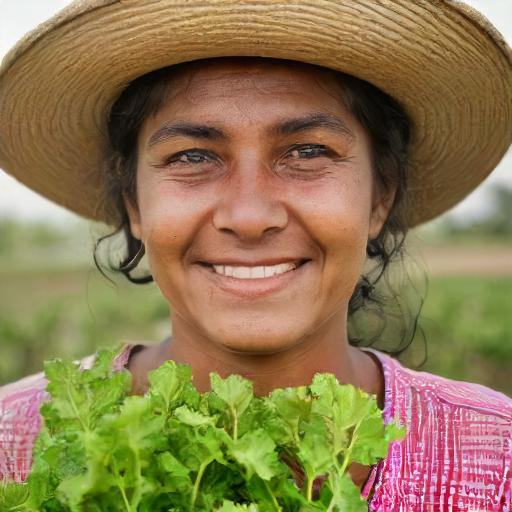 Female Agricultural Worker Face Female Agricultural Worker Face