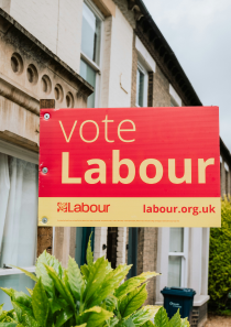 Vote Labour Sign